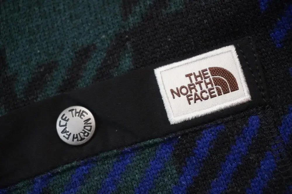 THE NORTH FACE Gordon Lyons Pullover Mens Large Blue Green EUC Thermal 1/4 Zip